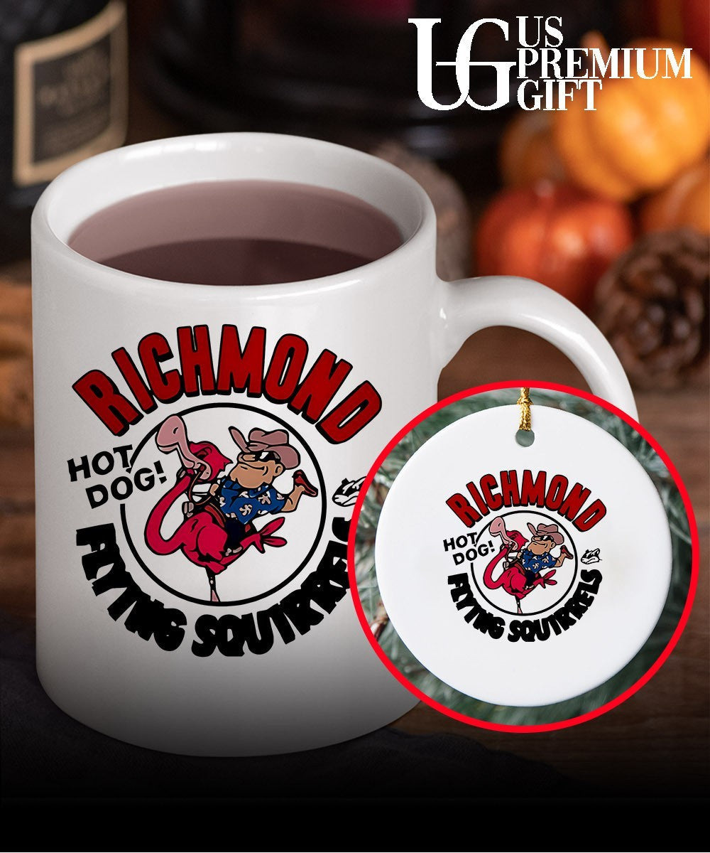 Richmond Flying Squirrels Hot Dog Flamingo shirt Unisex
