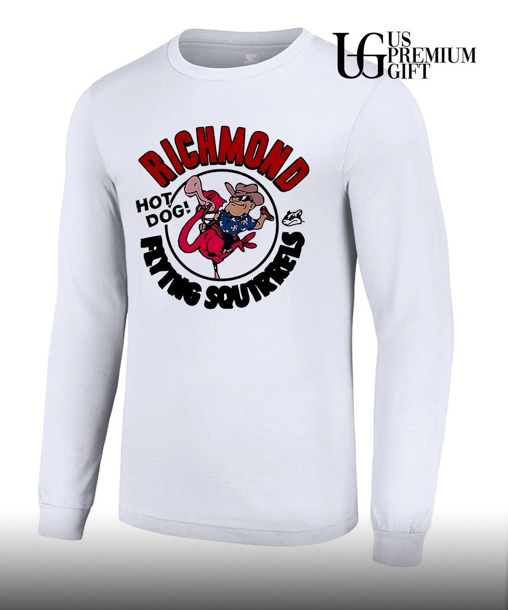 Richmond Flying Squirrels Hot Dog Flamingo shirt Unisex