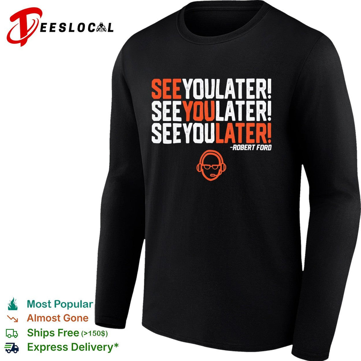 Robert Ford See You Later Houston Astros Baseball Radio Broadcaster shirt Unisex