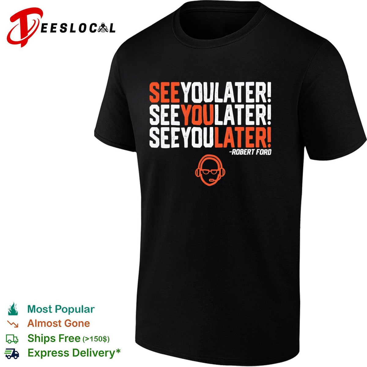 Robert Ford See You Later Houston Astros Baseball Radio Broadcaster shirt Unisex