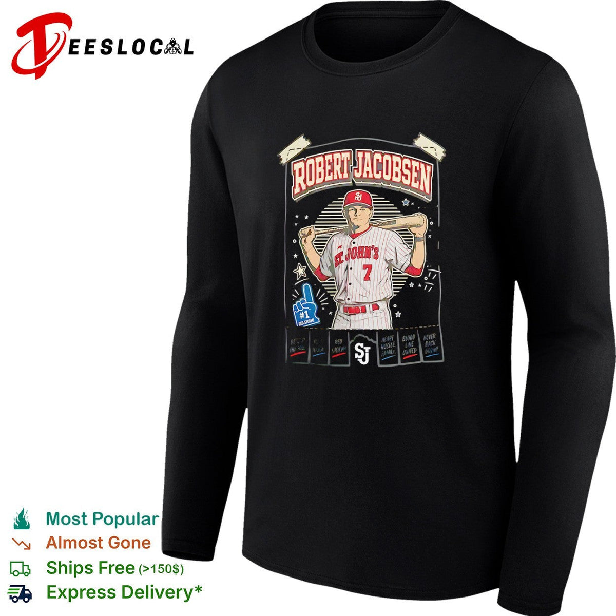 Robert Jacobsen St Johns Red Storm Defend the Hill Play Tough Heart Hustle shirt Unisex
