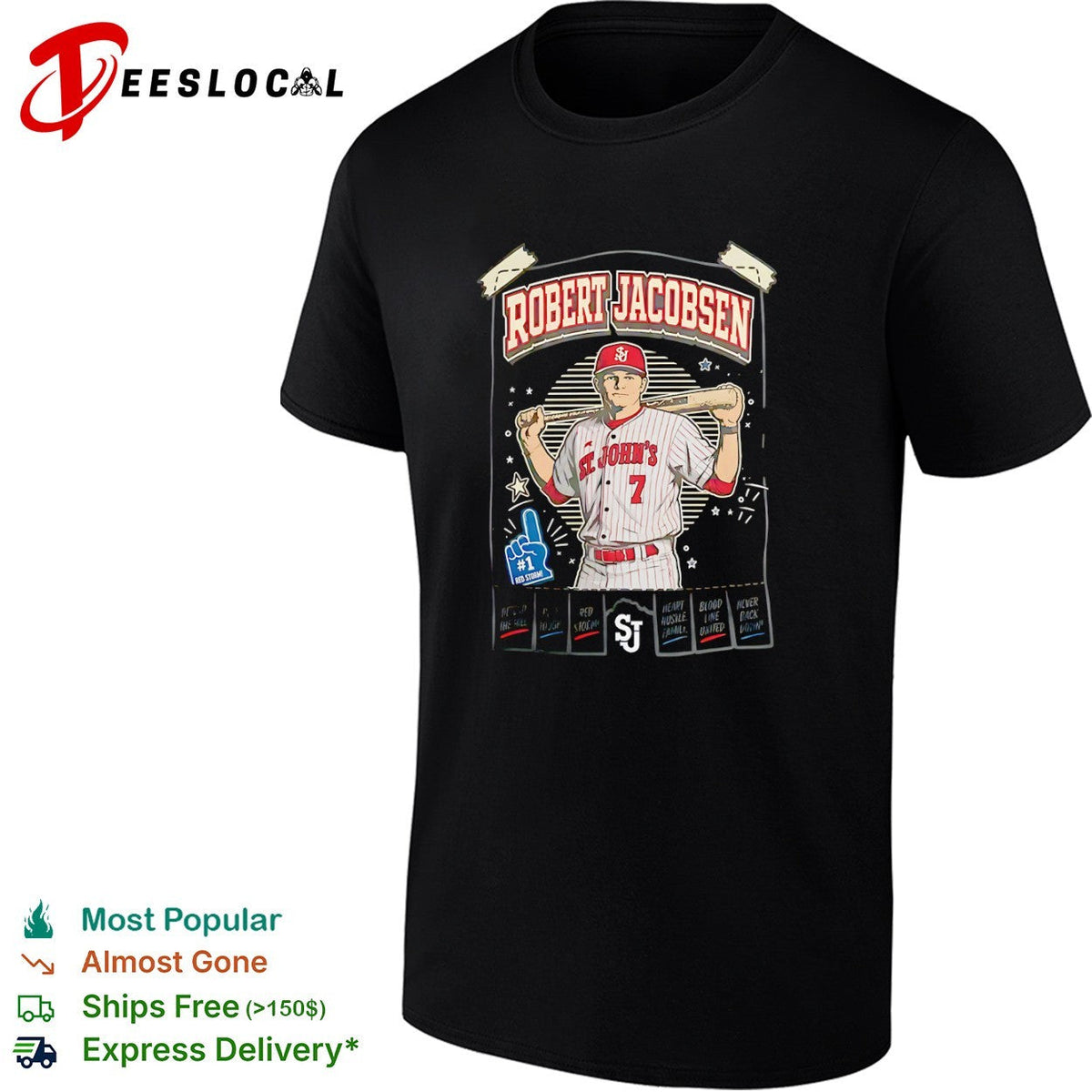 Robert Jacobsen St Johns Red Storm Defend the Hill Play Tough Heart Hustle shirt Unisex