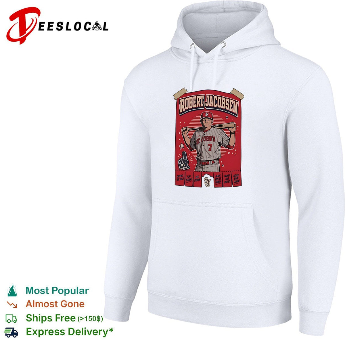 Robert Jacobsen St John’s Red Storm University portrait shirt Unisex