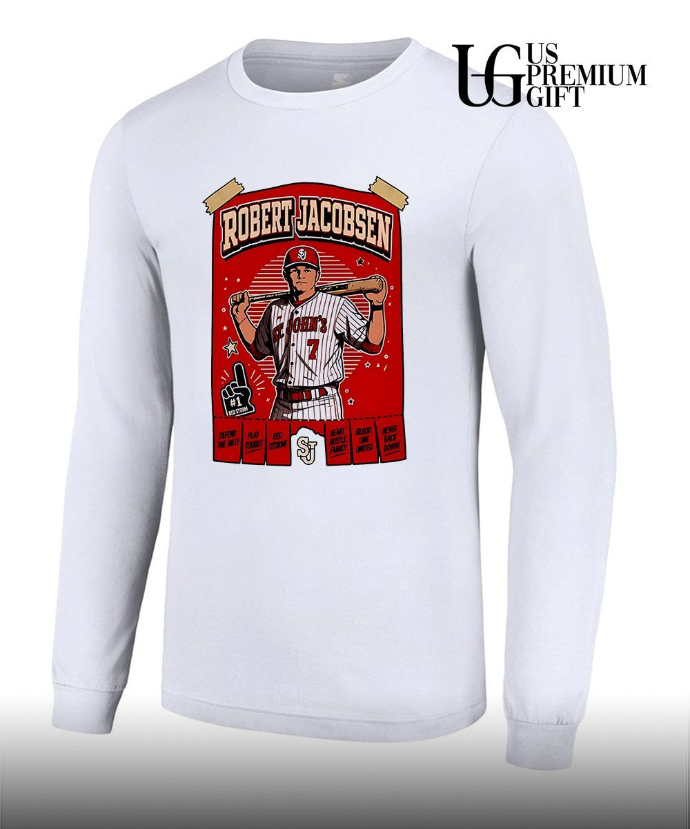 Robert Jacobsen St. Johns University baseball portrait shirt Unisex