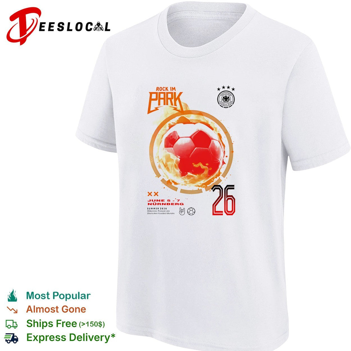 Rock Im Park Germany DFB soccer June 2026 Nurnberg shirt Unisex