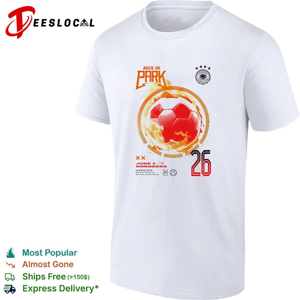 Rock Im Park Germany DFB soccer June 2026 Nurnberg shirt Unisex