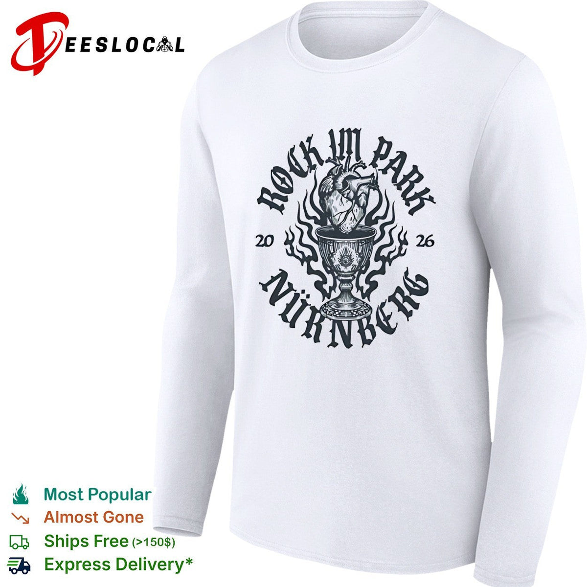 Rock I’m Park Nurnberg 2026 gothic heart chalice dark art shirt Unisex