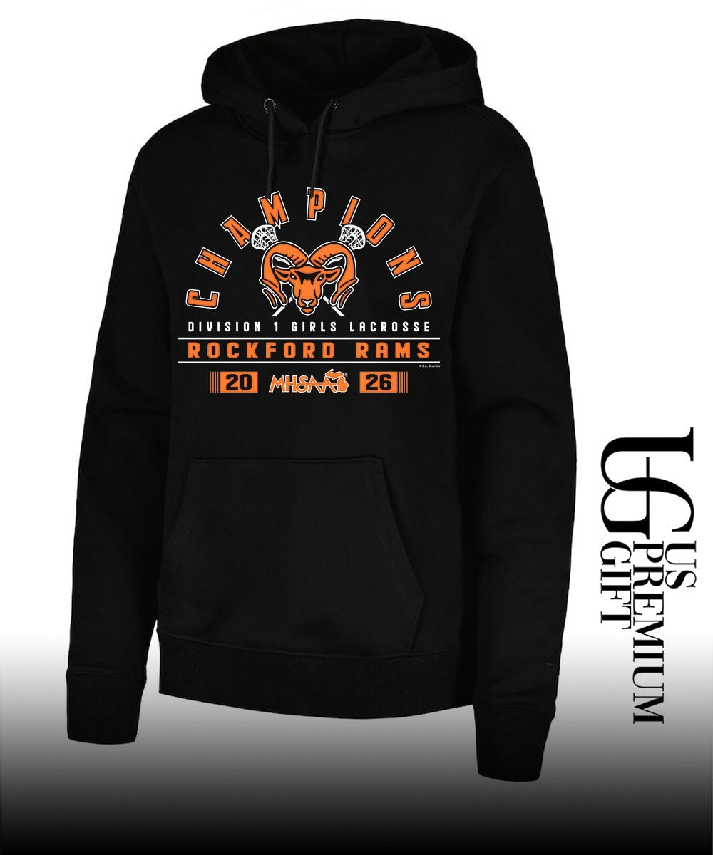 Rockford Rams 2026 MHSAA Girls Lacrosse D1 Champions shirt Unisex