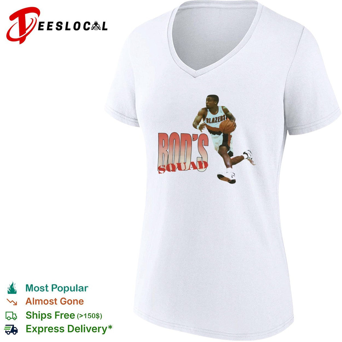 Rod Strickland Portland Trail Blazers squad basketball shirt Unisex