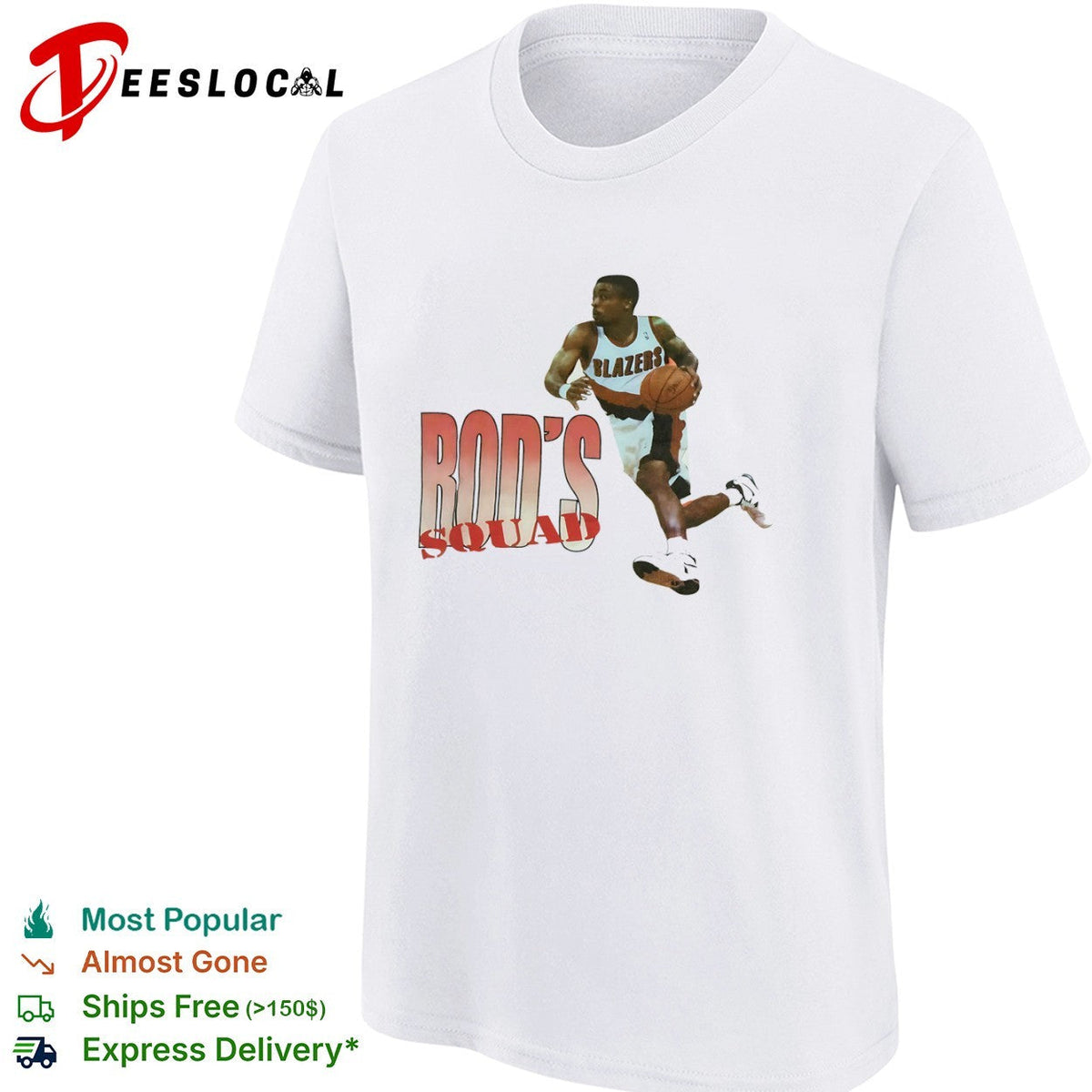 Rod Strickland Portland Trail Blazers squad basketball shirt Unisex