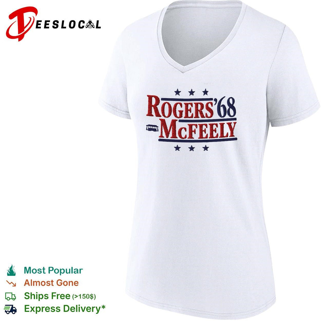 Rogers McFeely 1968 presidential campaign parody Mr Rogers neighborhood shirt Unisex