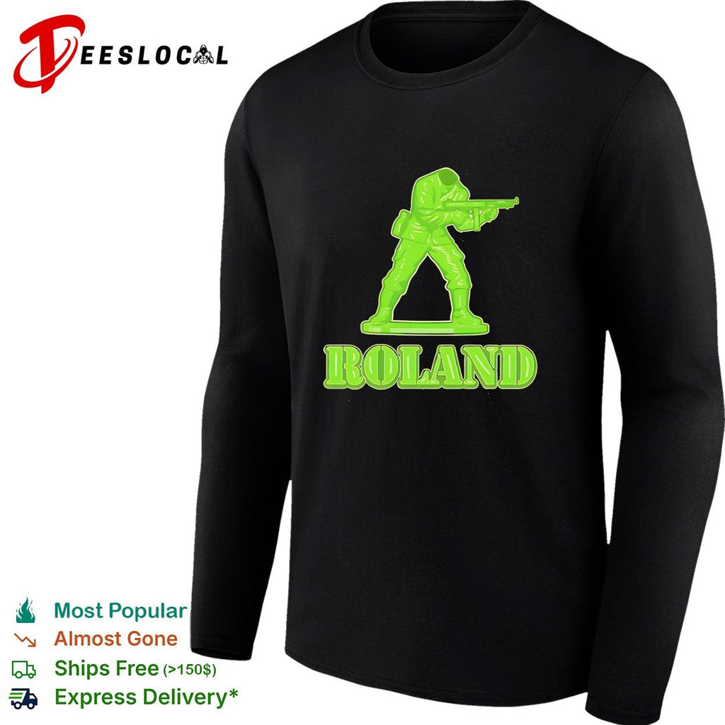 Roland army man aiming rifle shirt Unisex