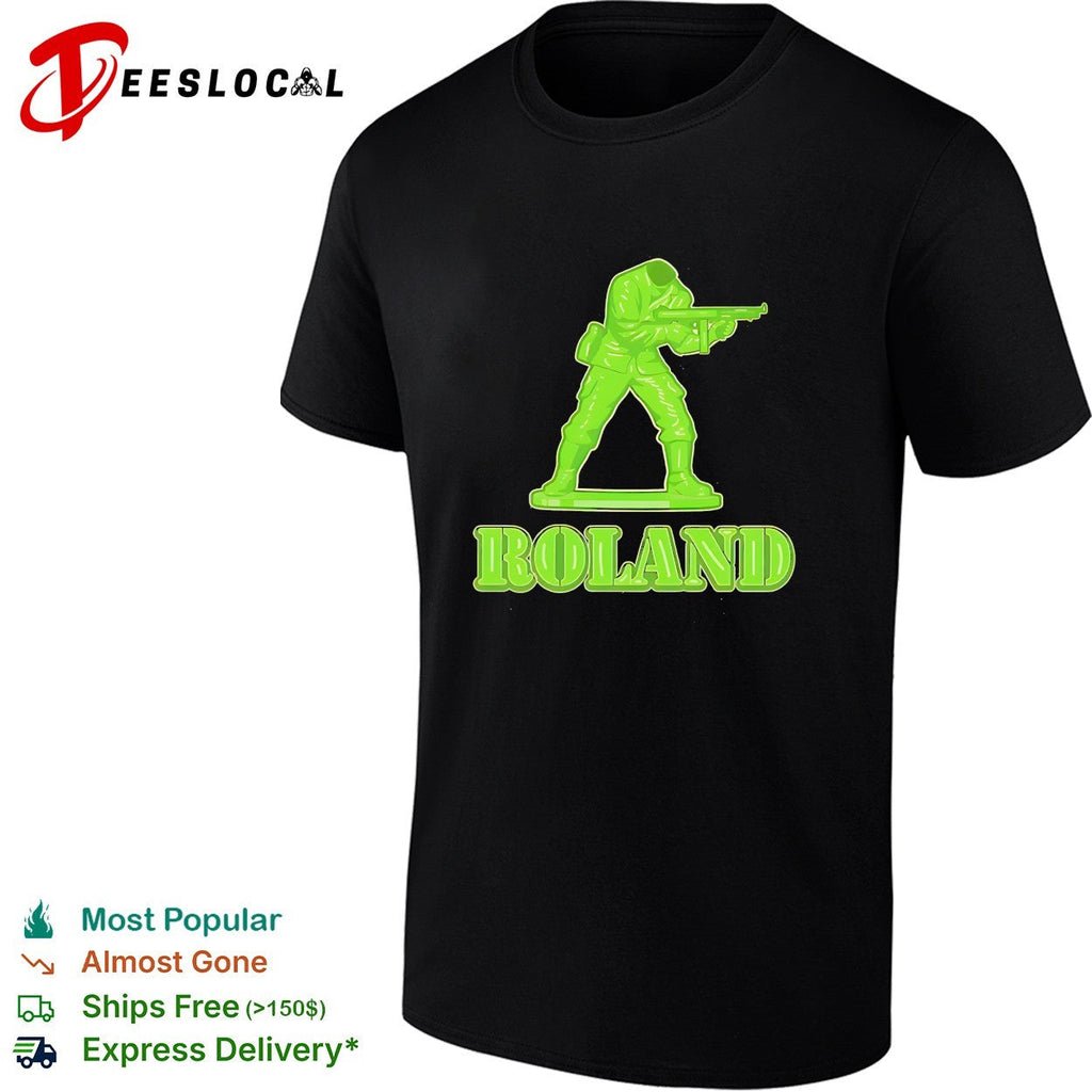 Roland army man aiming rifle shirt Unisex