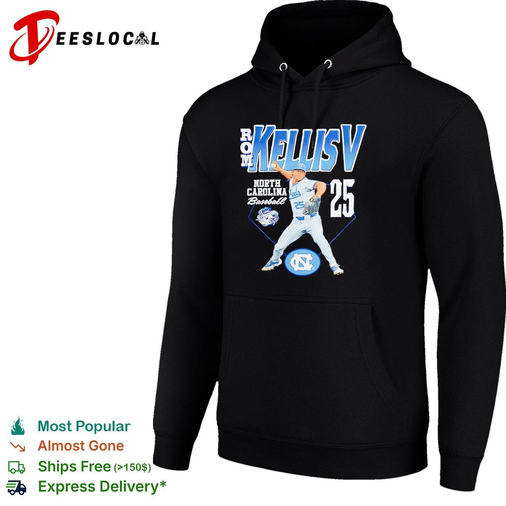Rom Kellis V North Carolina Tar Heels baseball Shirt Unisex