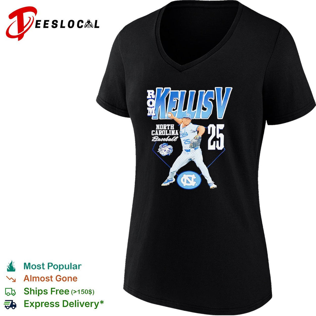 Rom Kellis V North Carolina Tar Heels baseball Shirt Unisex