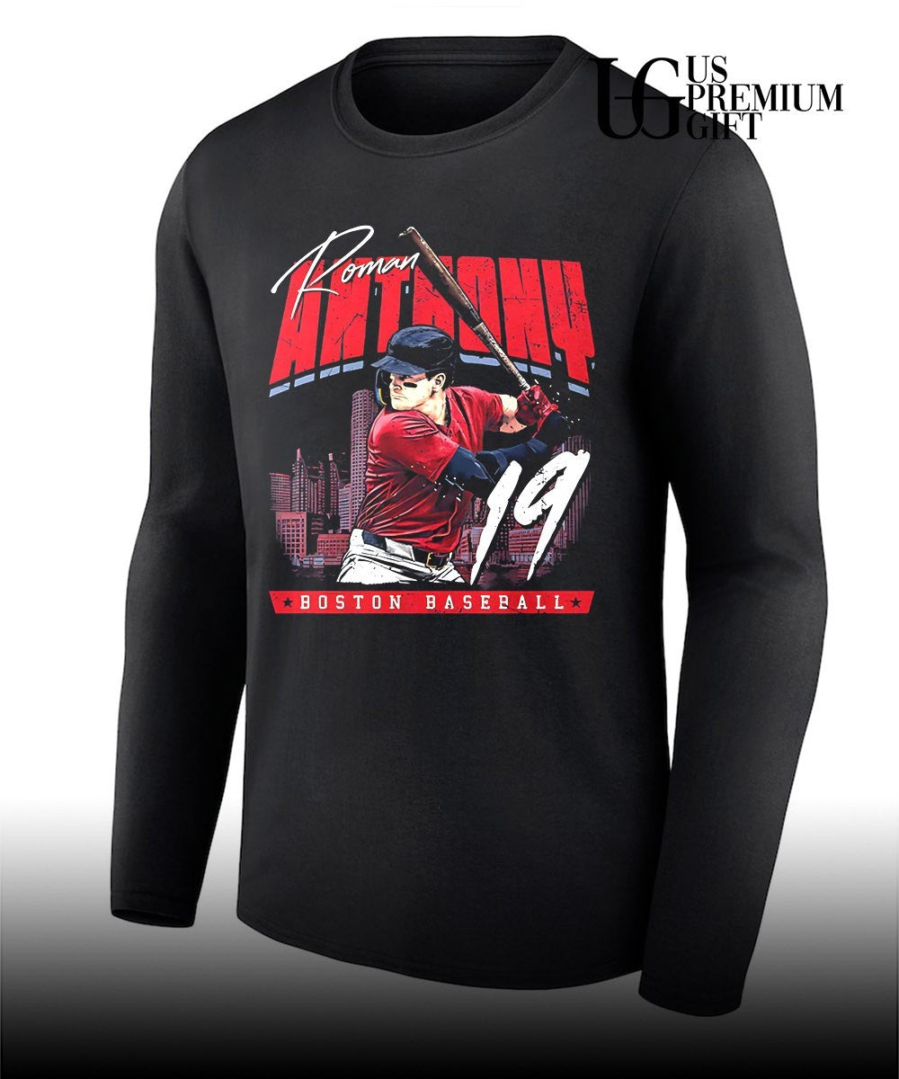 Roman Anthony 19 Boston Red Sox baseball signature shirt Unisex