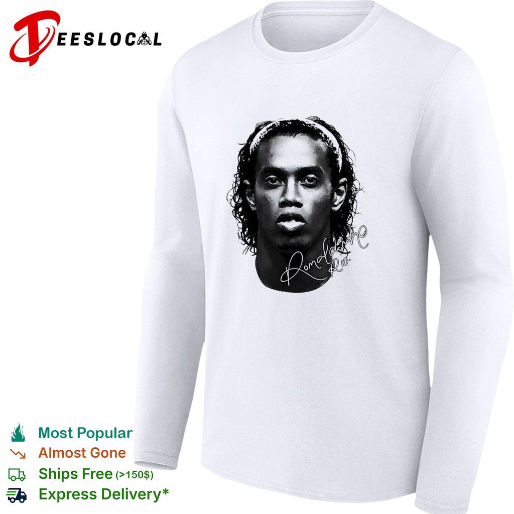 Ronaldinho big head signature shirt Unisex