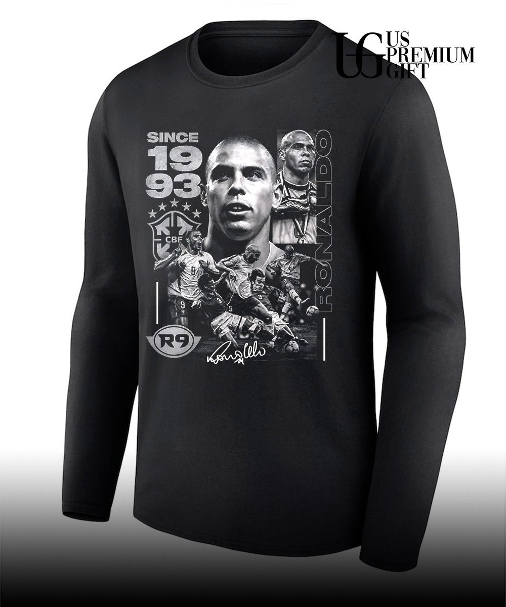 Ronaldo Nazario Brazil CBF since 1993 soccer signature shirt Unisex