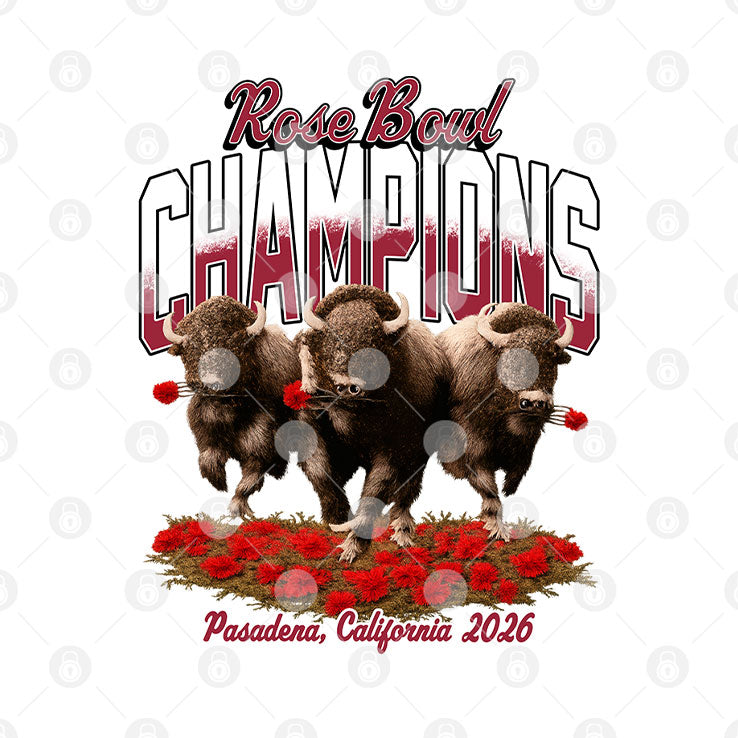 Rose Bowl Champions Pasadena California 2026 T Shirt Unisex