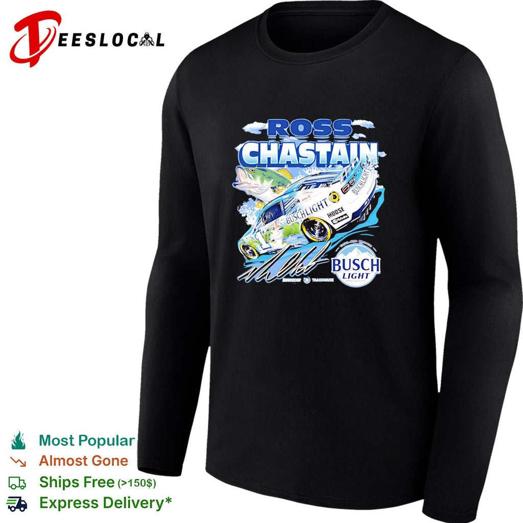 Ross Chastain 1 Busch Light bass fishing Trackhouse NASCAR shirt Unisex