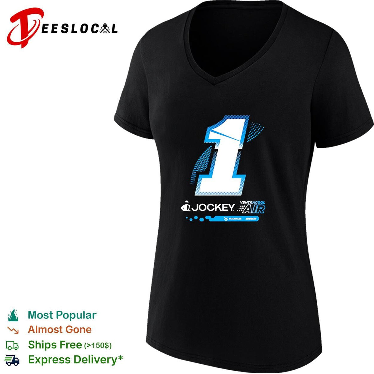 Ross Chastain 1 Jockey VentraCool Air big number Trackhouse NASCAR shirt Unisex