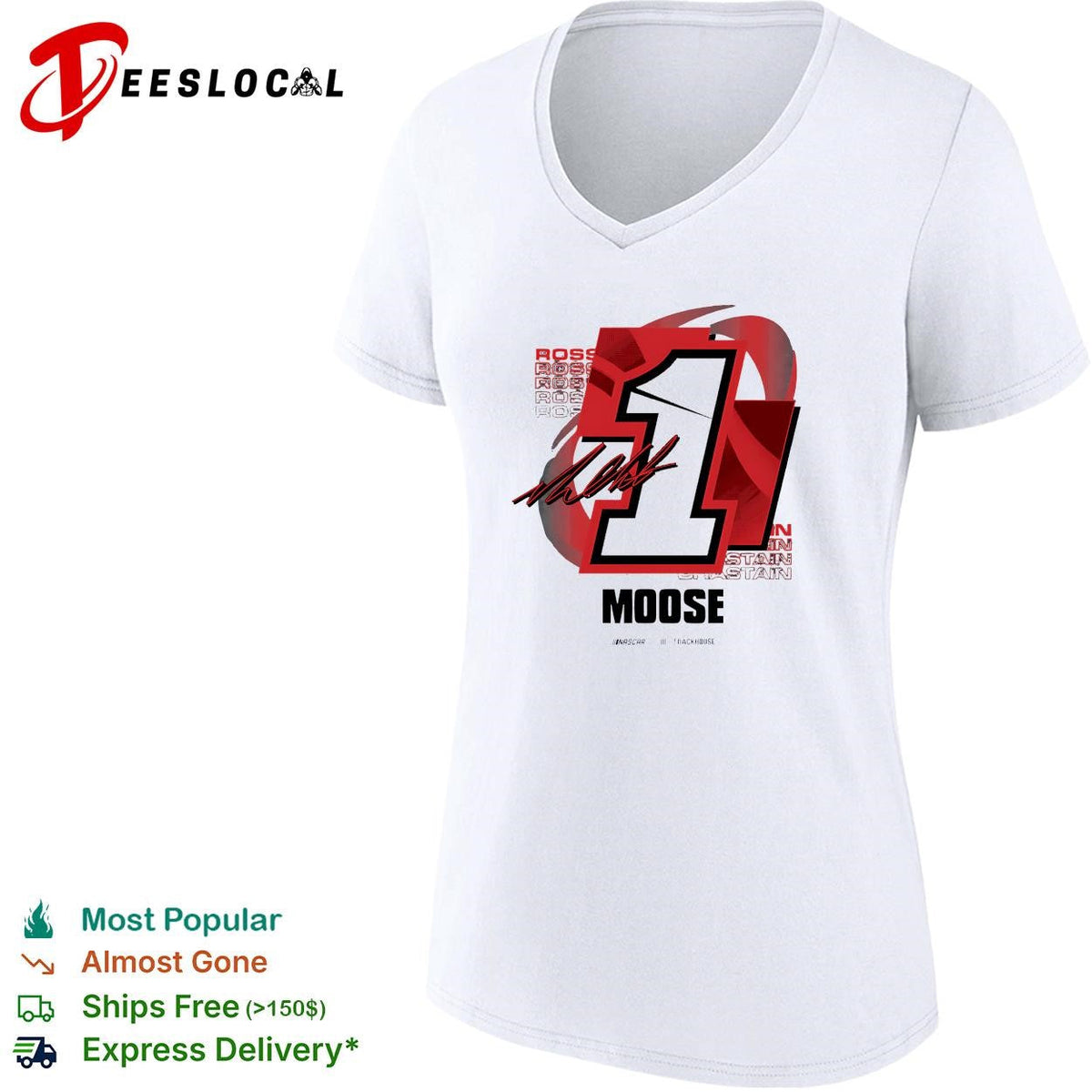Ross Chastain 1 Moose Trackhouse NASCAR signature shirt Unisex