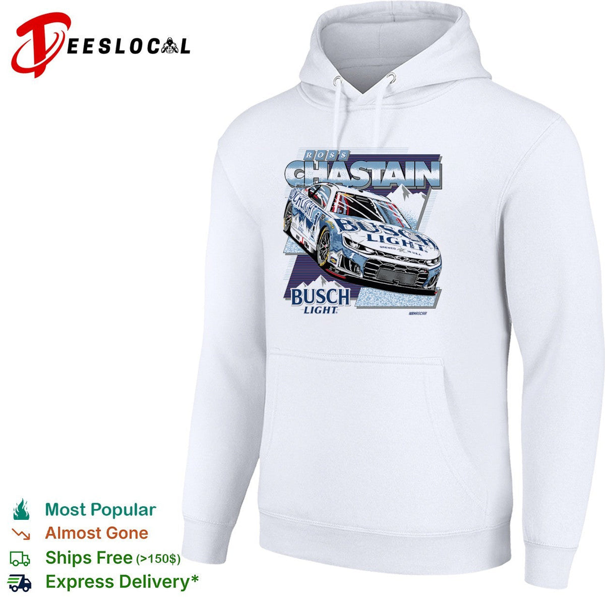 Ross Chastain Trackhouse Racing NASCAR Busch Light Chevrolet Camaro Race Car shirt Unisex
