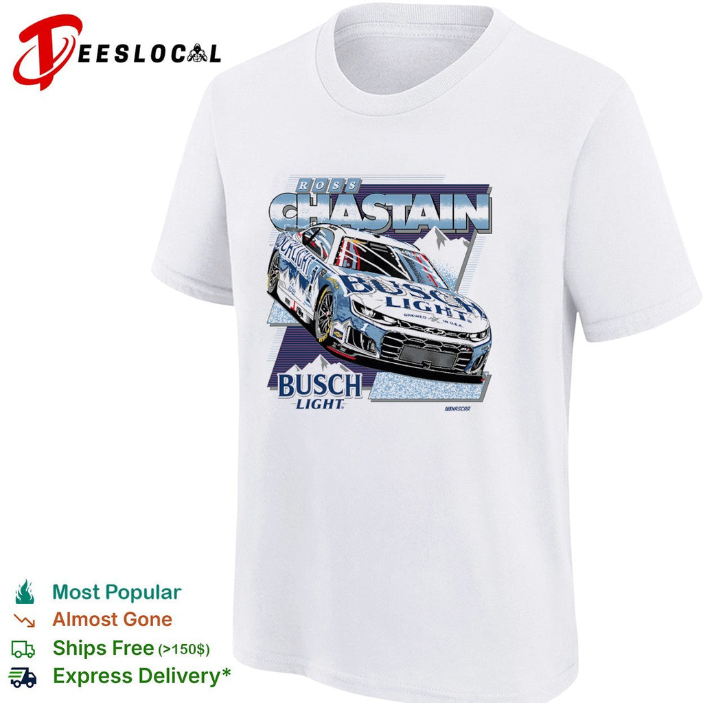 Ross Chastain Trackhouse Racing NASCAR Busch Light Chevrolet Camaro Race Car shirt Unisex