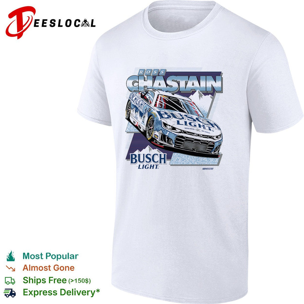 Ross Chastain Trackhouse Racing NASCAR Busch Light Chevrolet Camaro Race Car shirt Unisex