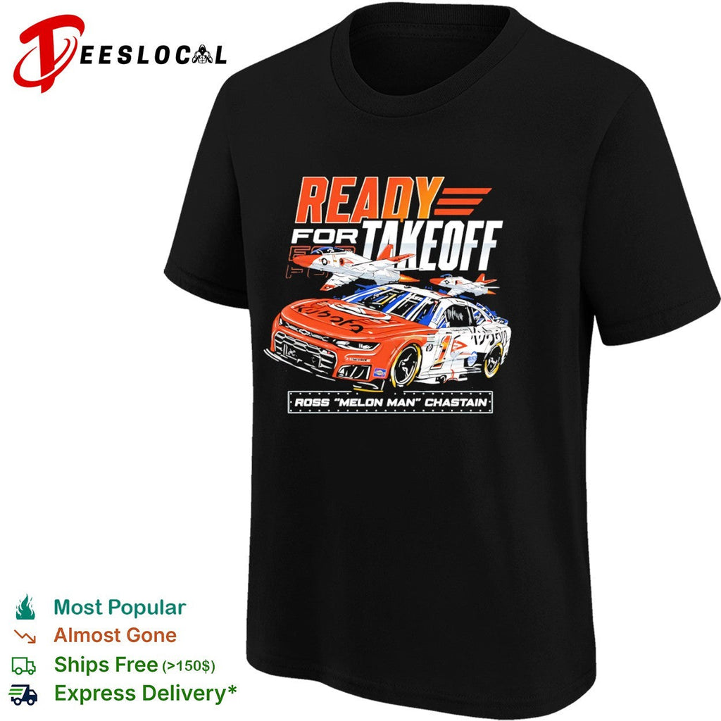 Ross Chastain Trackhouse Racing NASCAR Ready for Takeoff Kubota Nascar Racing shirt Unisex
