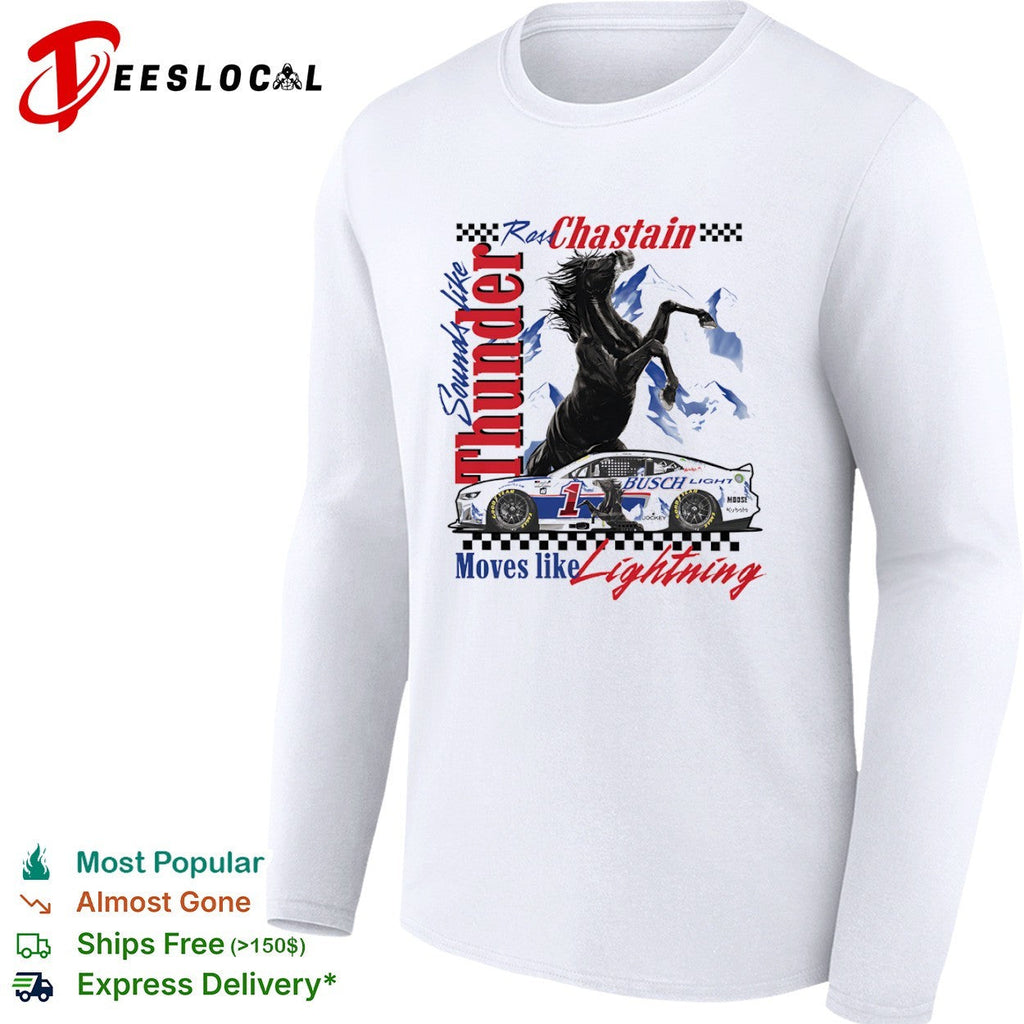 Ross Chastain Trackhouse Racing NASCAR Sounds like Thunder Moves like Lightning shirt Unisex