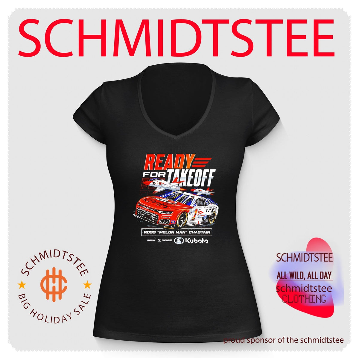 Ross Melon Man Chastain Ready for Takeoff Trackhouse Racing Kubota shirt Unisex
