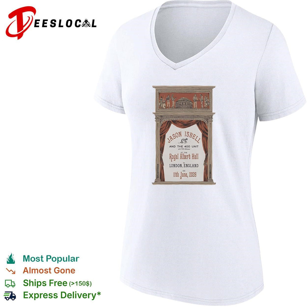 Royal Albert Hall London England vintage theater June concert poster shirt Unisex