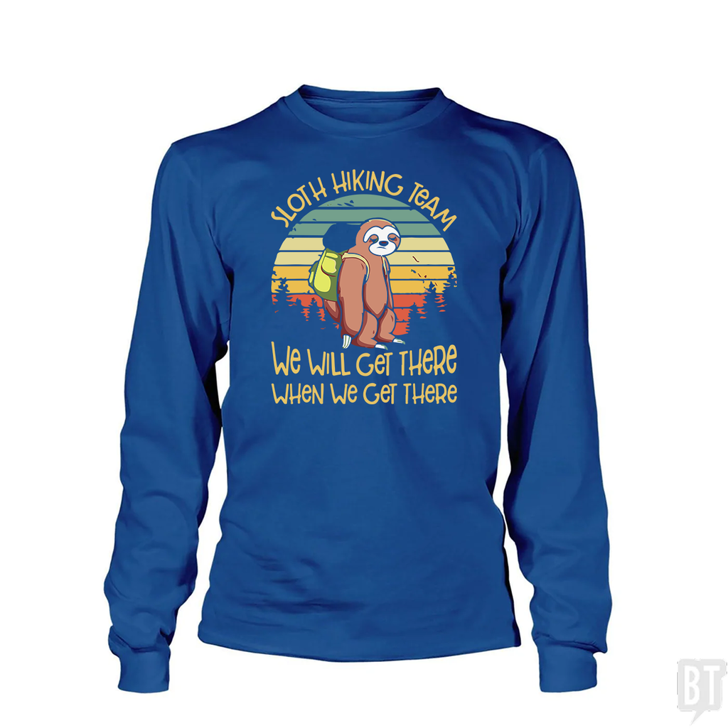 Funny Sloth Hiking Team Long Sleeve Unisex