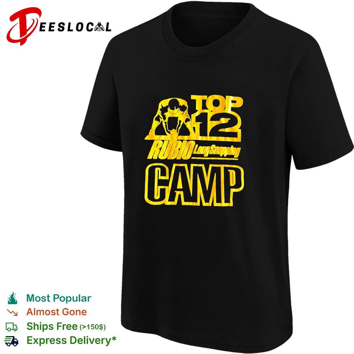 Rubio Long Snapping Top 12 Camp shirt Unisex