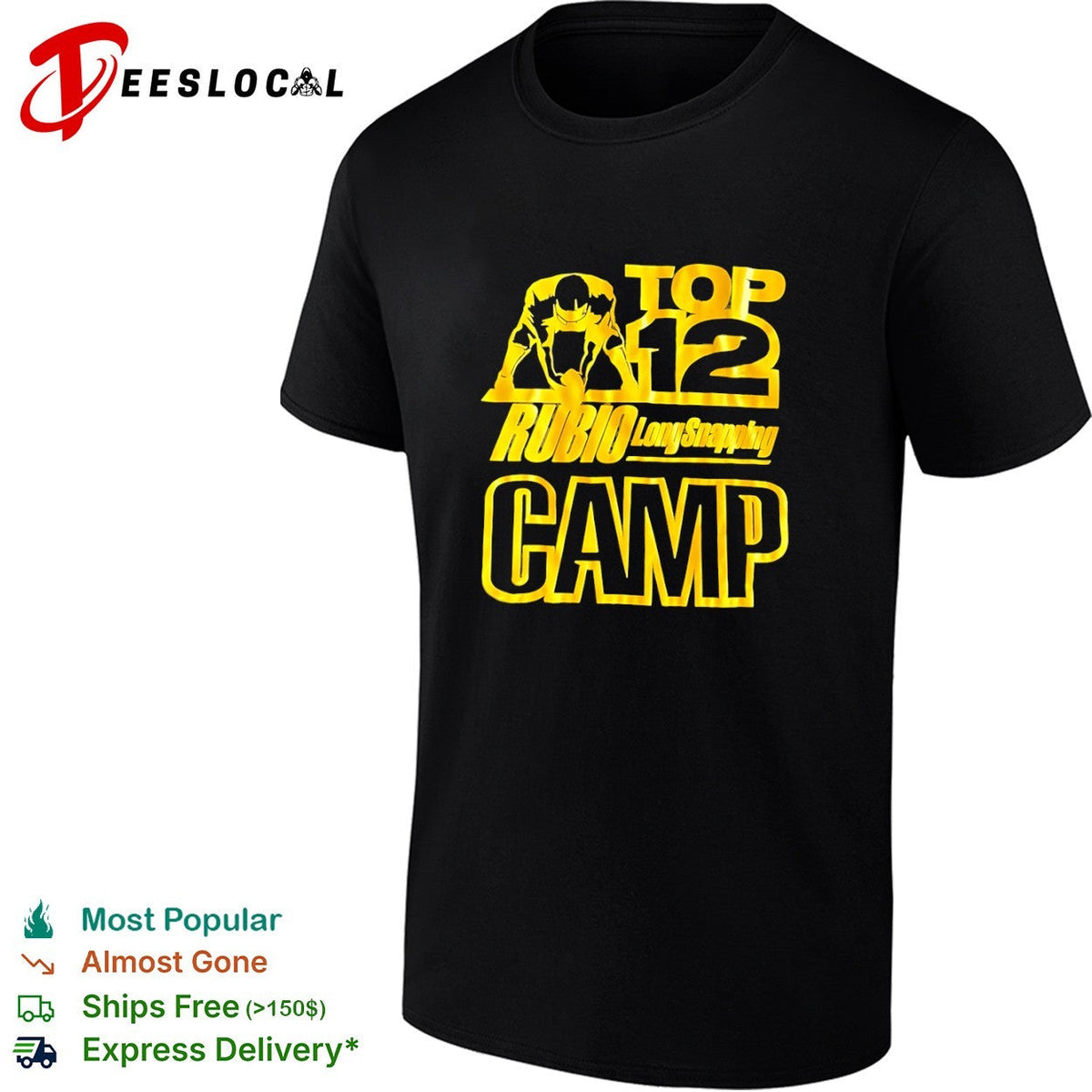 Rubio Long Snapping Top 12 Camp shirt Unisex