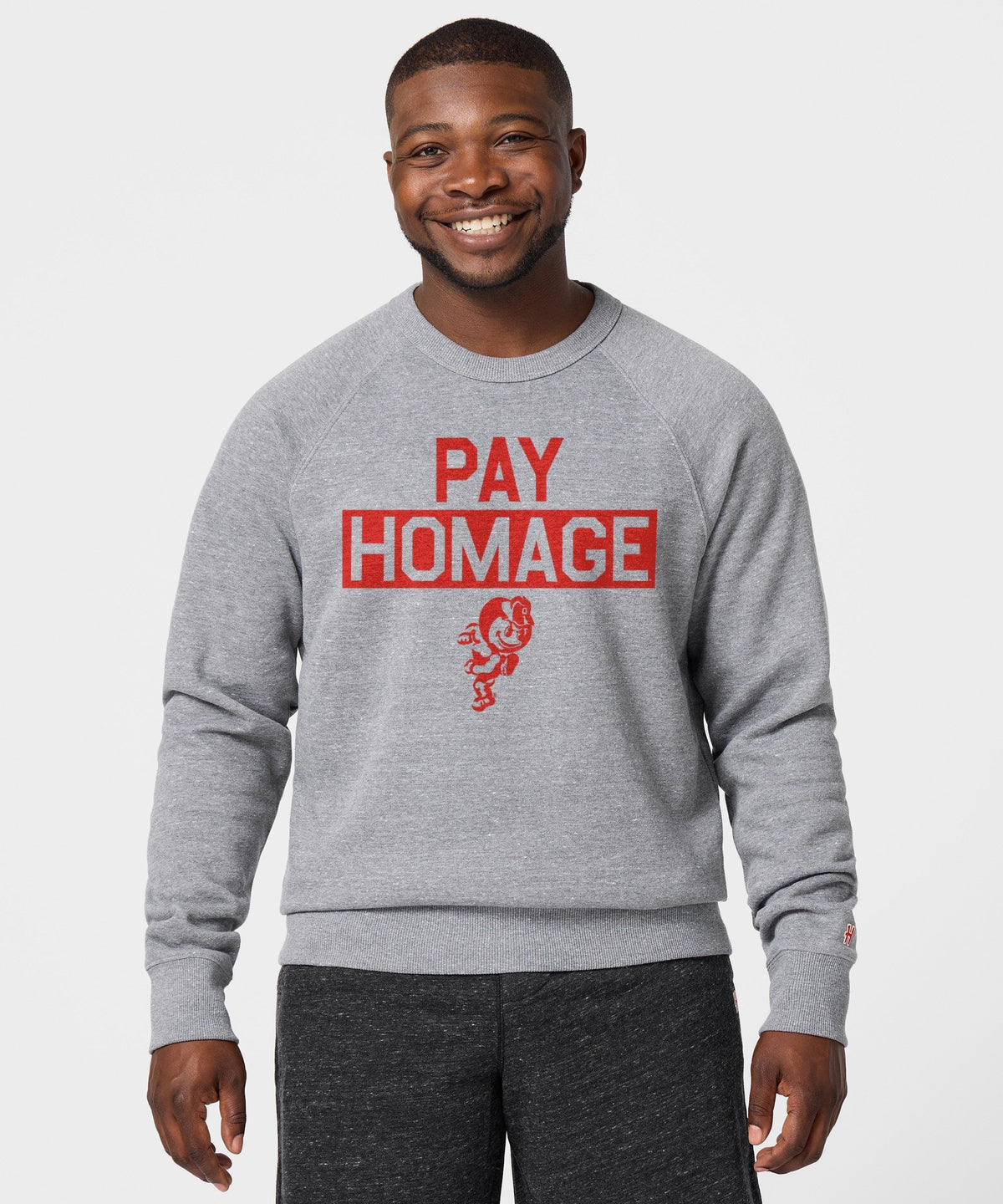 Running Brutus The Buckeye Pay Homage Crewneck Unisex