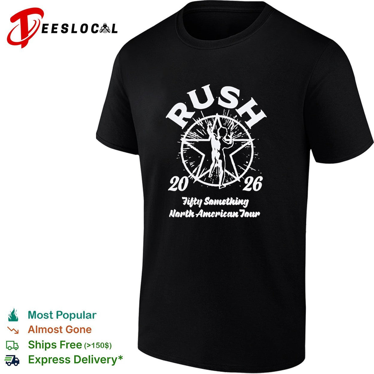Rush Fifty Something North American Tour 2026 shirt Unisex