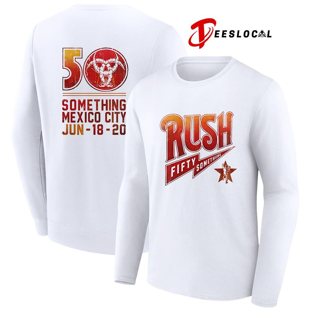 Rush Fifty Something tour Mexico logo shirt Unisex
