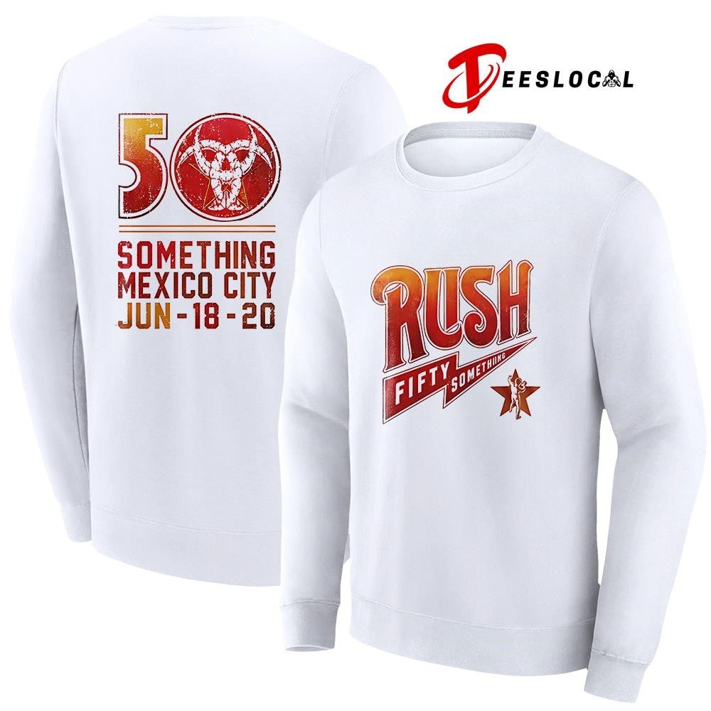 Rush Fifty Something tour Mexico logo shirt Unisex