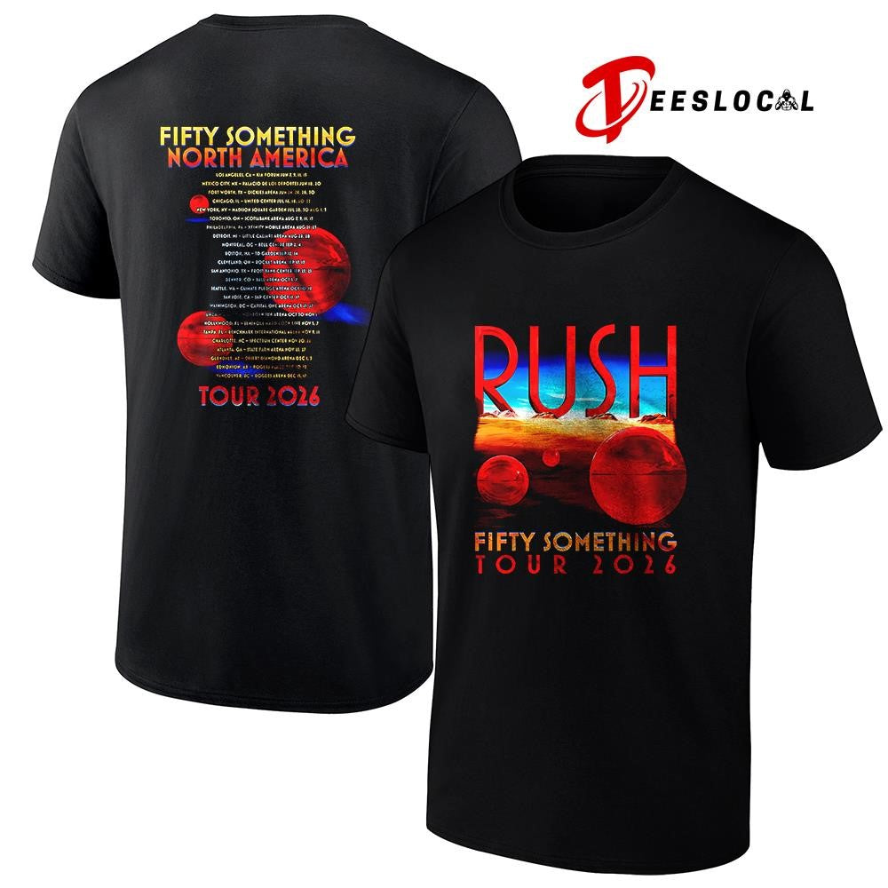 Rush Fifty Something tour Rush Spheres dates schedule shirt Unisex