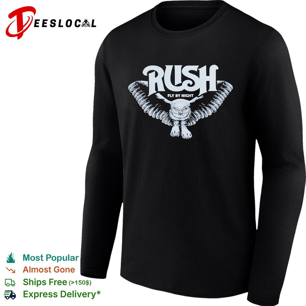 Rush Fly by Night Owl Music Band shirt Unisex