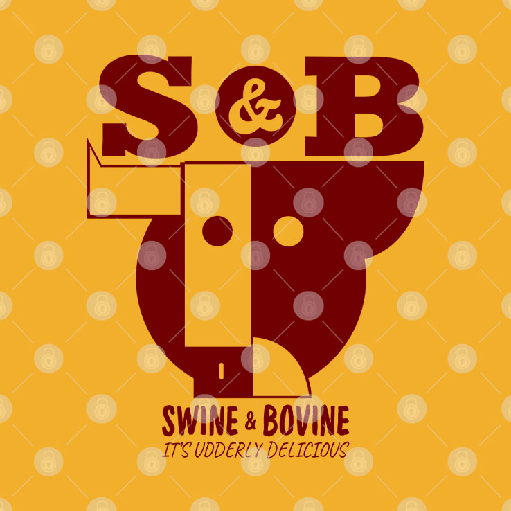 S And B Swine And Bovine It’s Udderly Delicious T Shirt Unisex