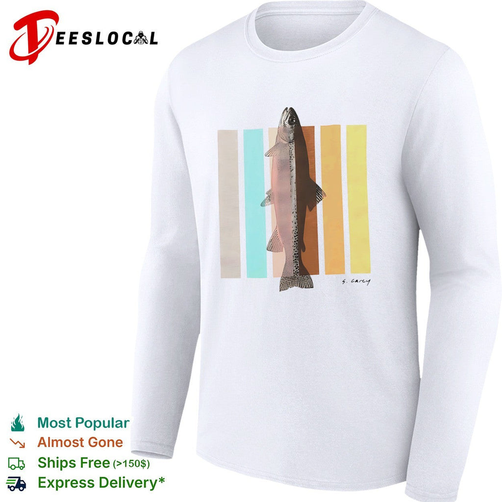 S Carey Rainbow Trout Fish Nature Outdoor Wildlife Sport Fishing Fisherman Shirt Unisex