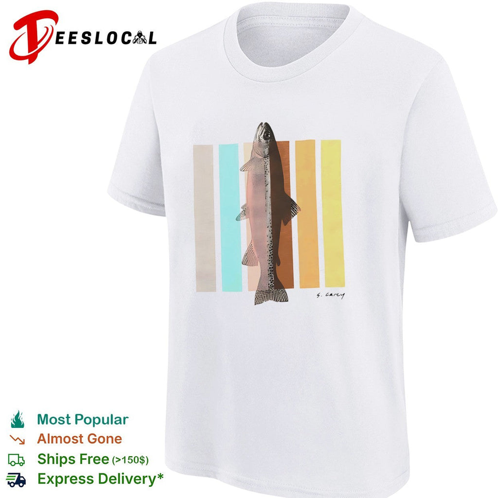 S Carey Rainbow Trout Fish Nature Outdoor Wildlife Sport Fishing Fisherman Shirt Unisex