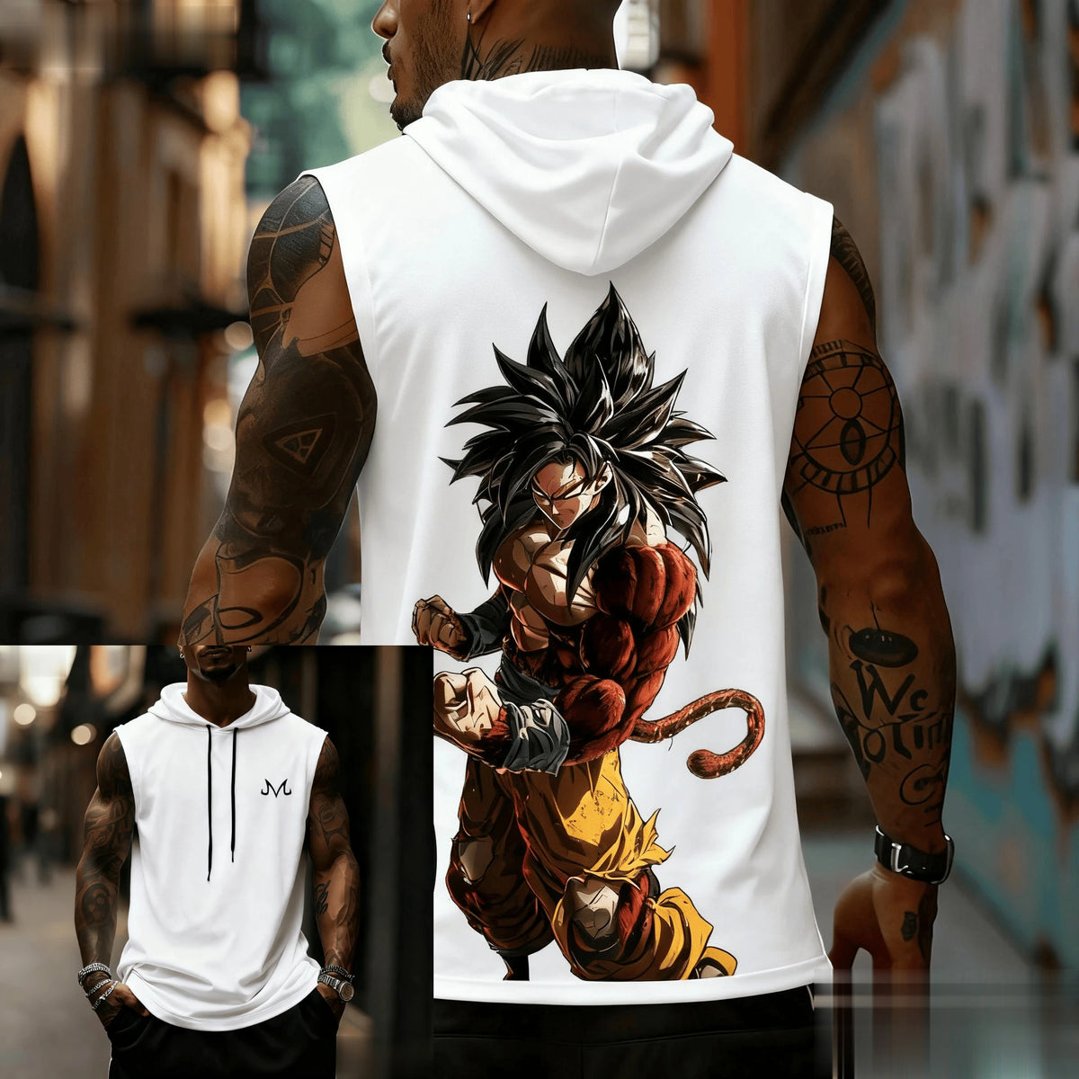 Y2K Anime Goku Graphic Print