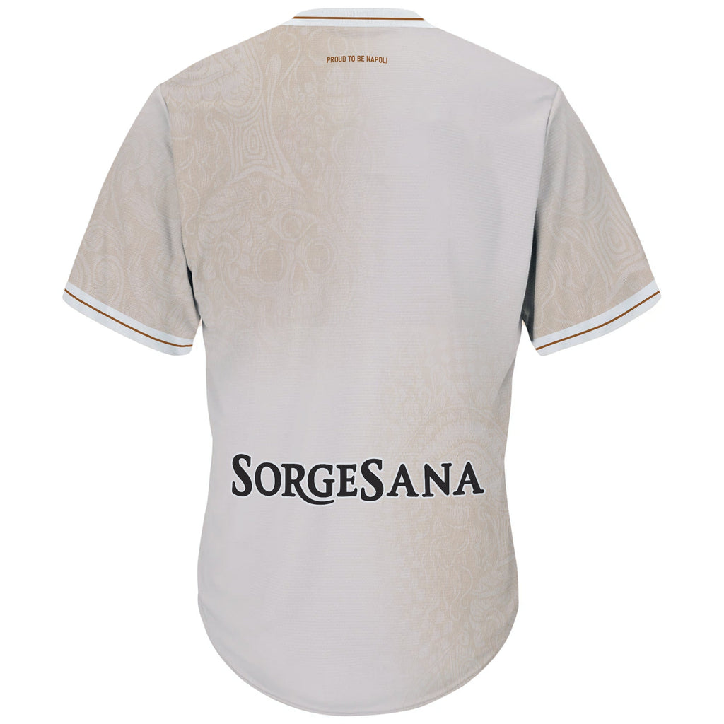 SSC Napoli Home Match 2025 2026 Men V-Neck Jersey Unisex