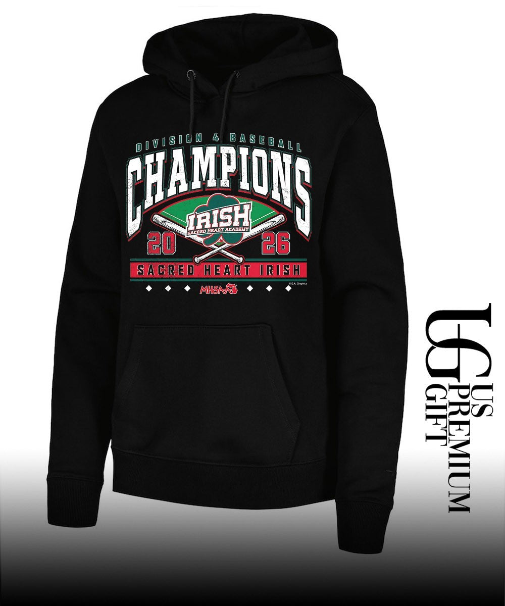 Sacred Heart Irish MHSAA Baseball D4 Champions 2026 shirt Unisex