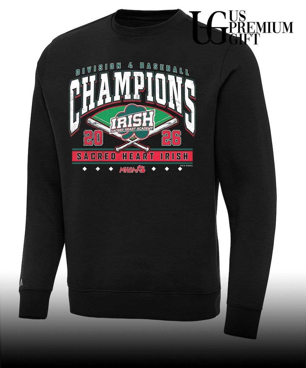 Sacred Heart Irish MHSAA Baseball D4 Champions 2026 shirt Unisex
