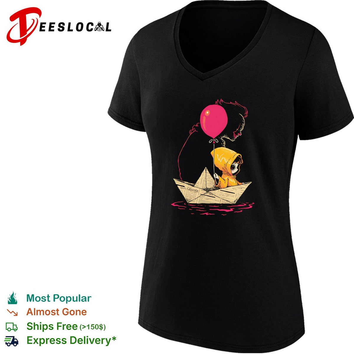 Sailing on Poor Choices Georgie Denbrough and Pennywise shirt Unisex